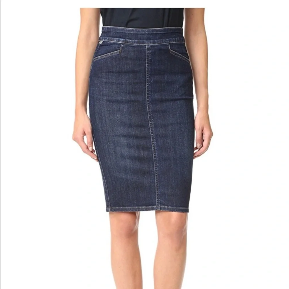 Citizens of Humanity Karmen Pencil Denim Skirt Women’s 25 Blue Dark Wash Career - Picture 1 of 16